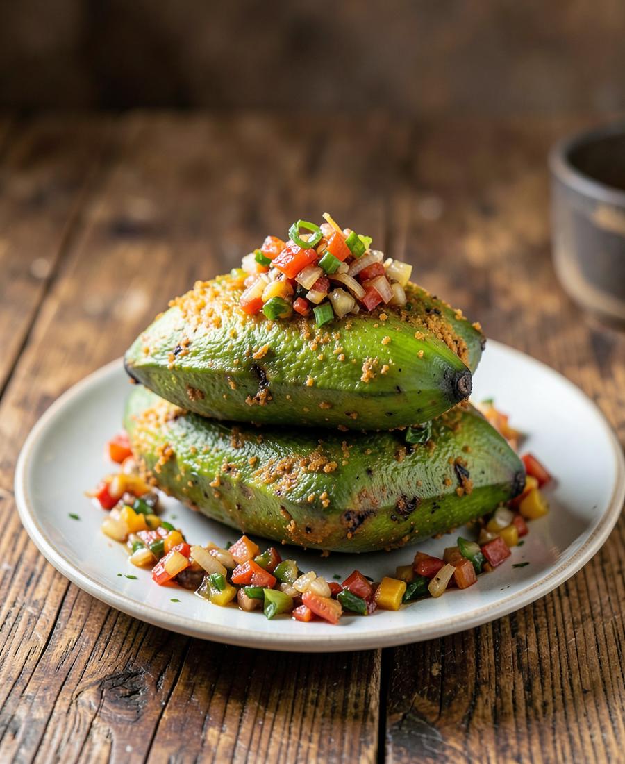 Fried Green Plantains